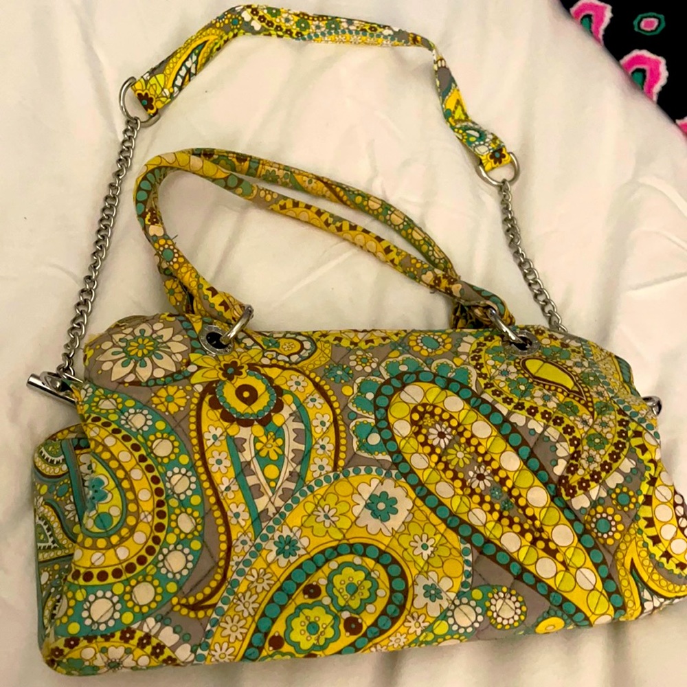 Vera Bradley lemon parfait shoulder bag